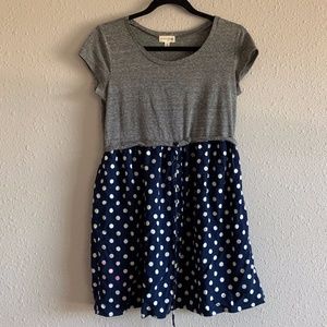 Cute Polka Dot Mini Dress Casual Hipster Boho Chic